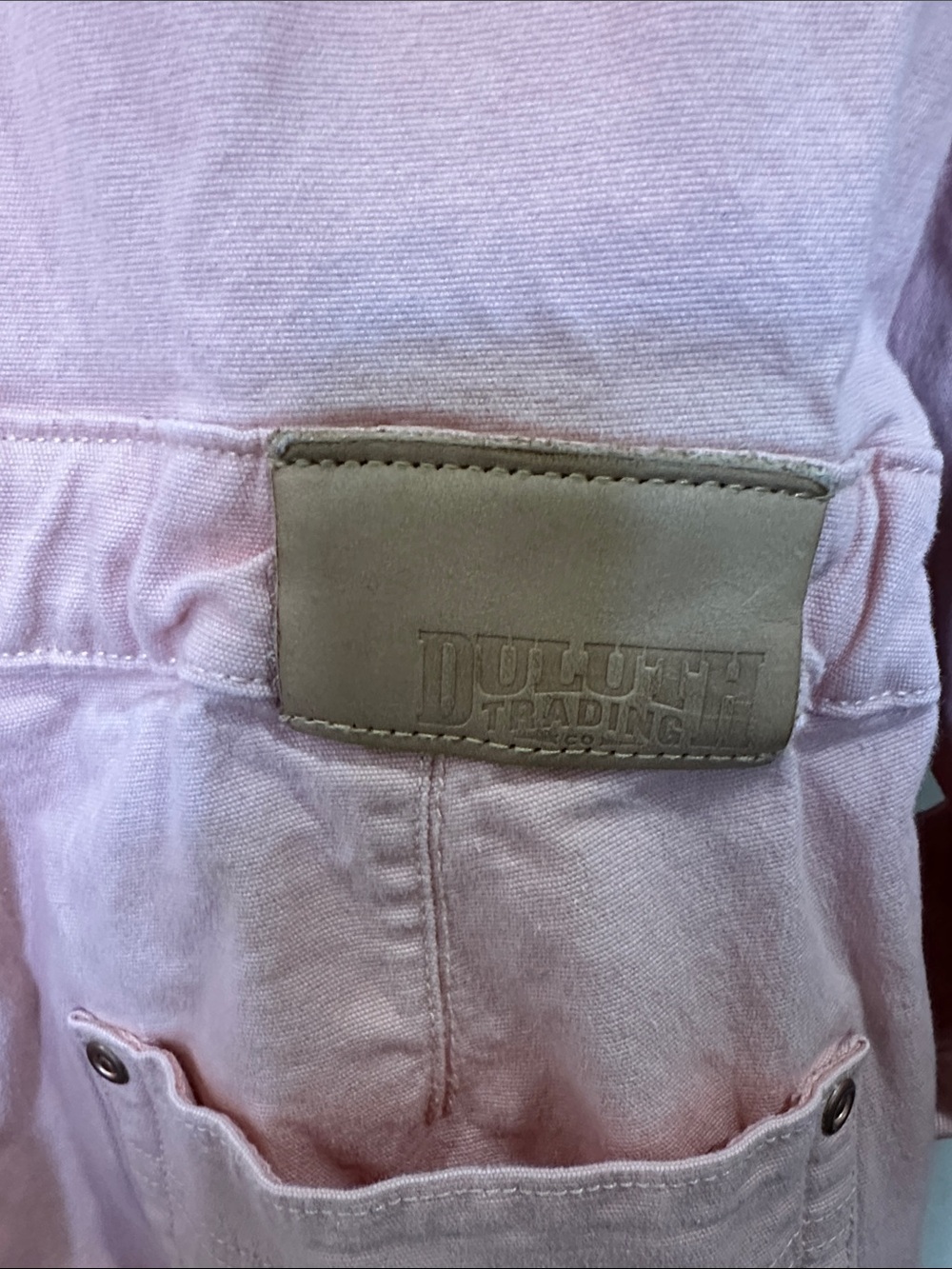 Duluth Trading Co Pink Button-Up Work Shirt - Picture 4 of 4
